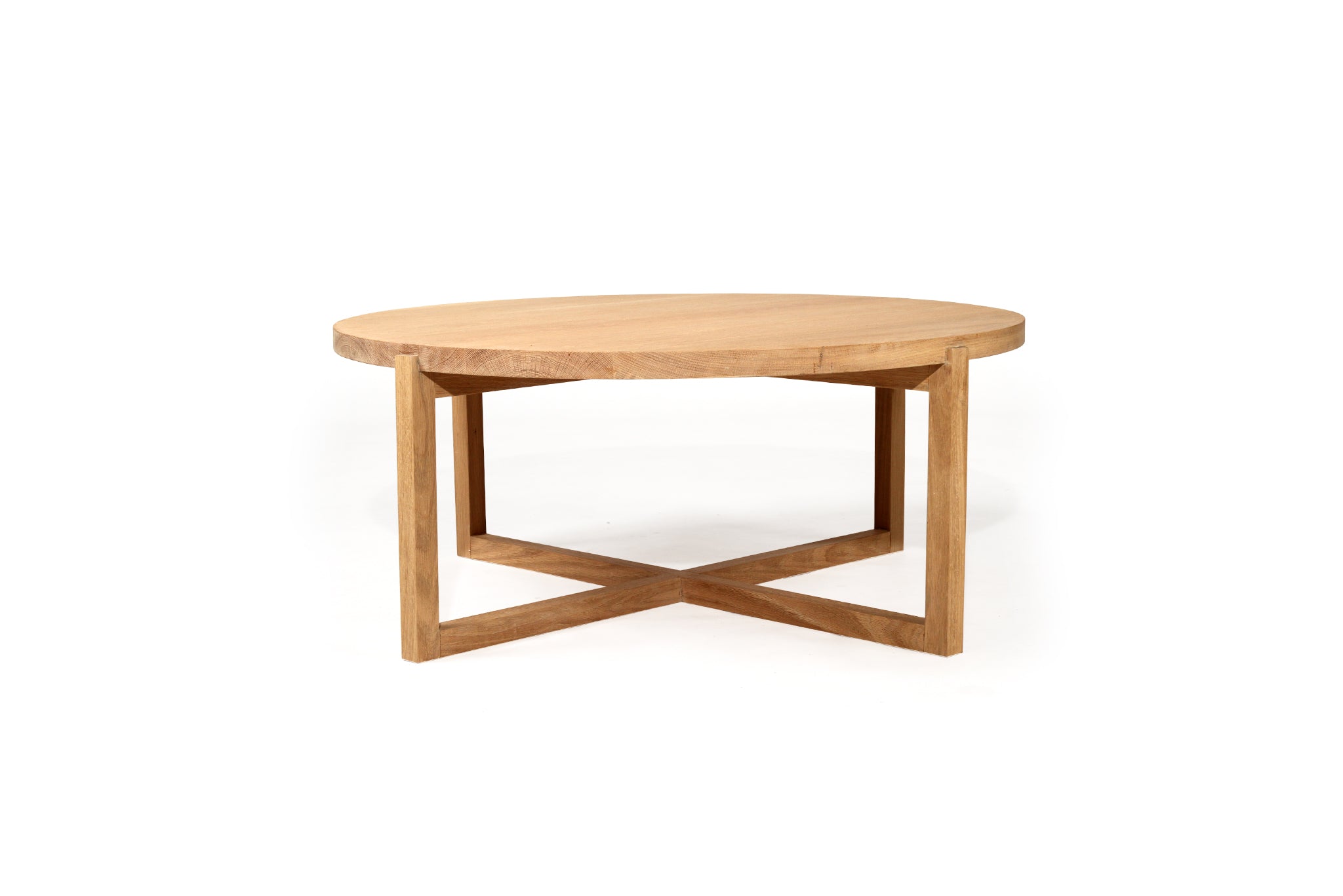 Dover American Oak Round Coffee Table – 100cm