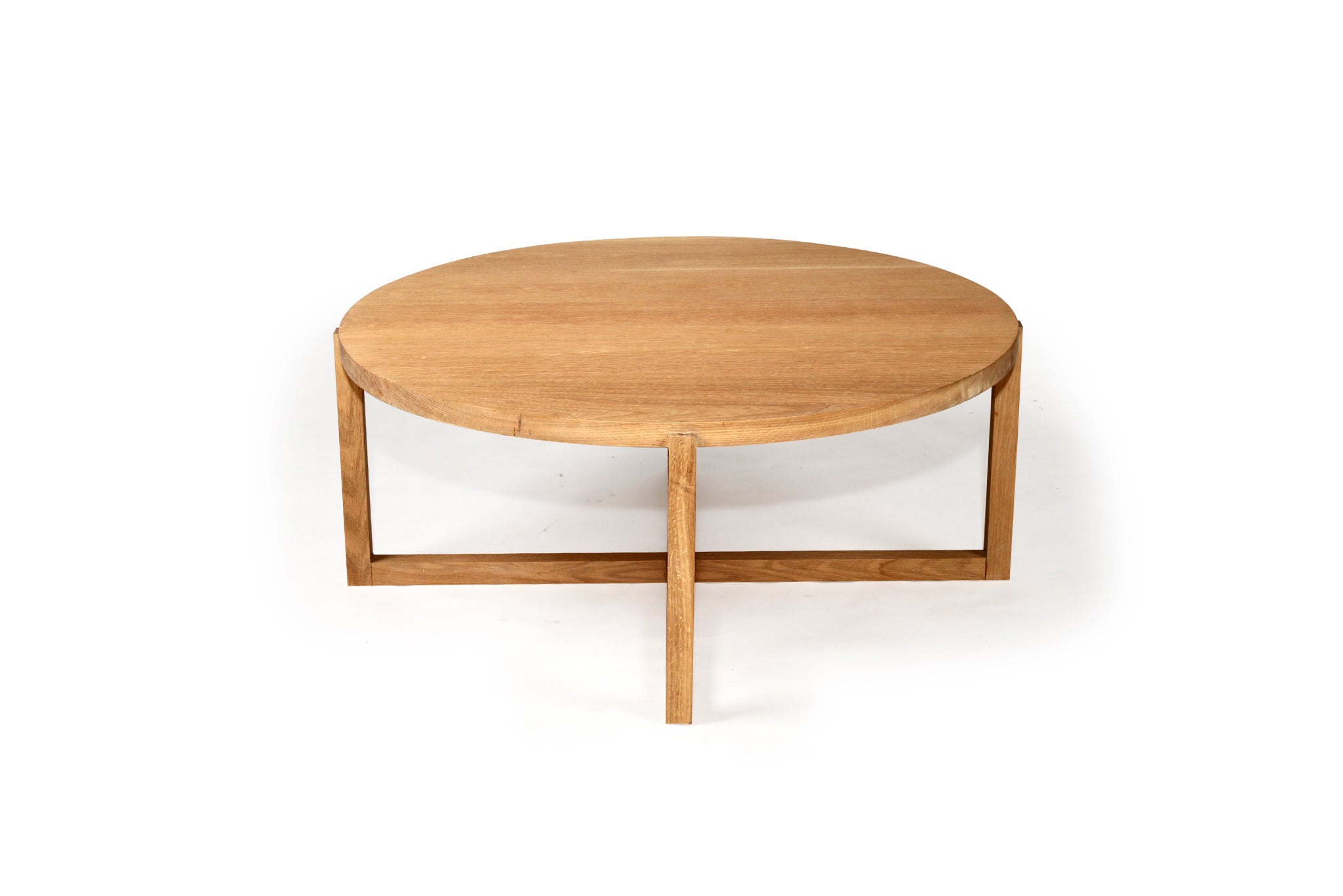 Dover American Oak Round Coffee Table – 100cm