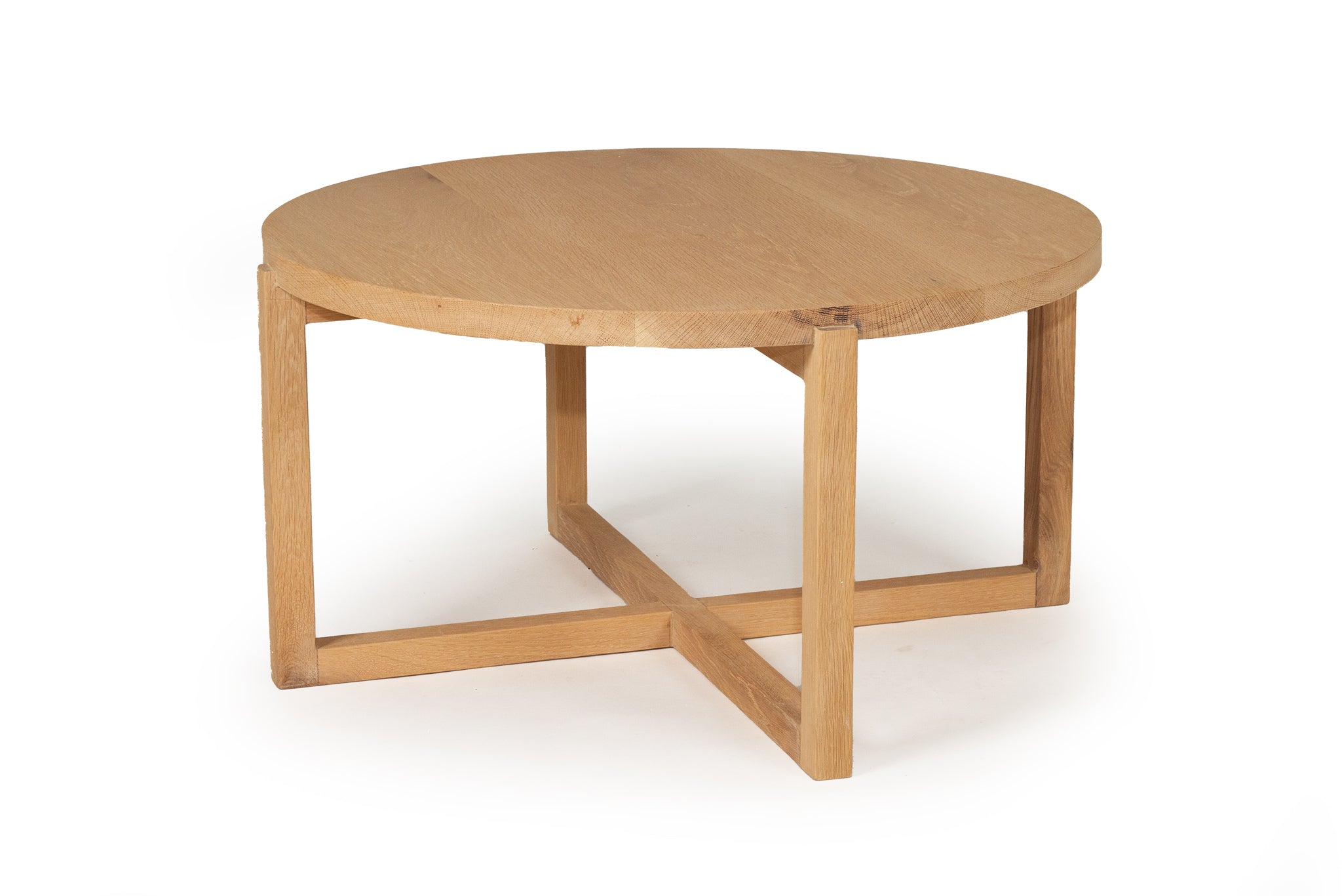 Dover American Oak Round Coffee Table – 80cm