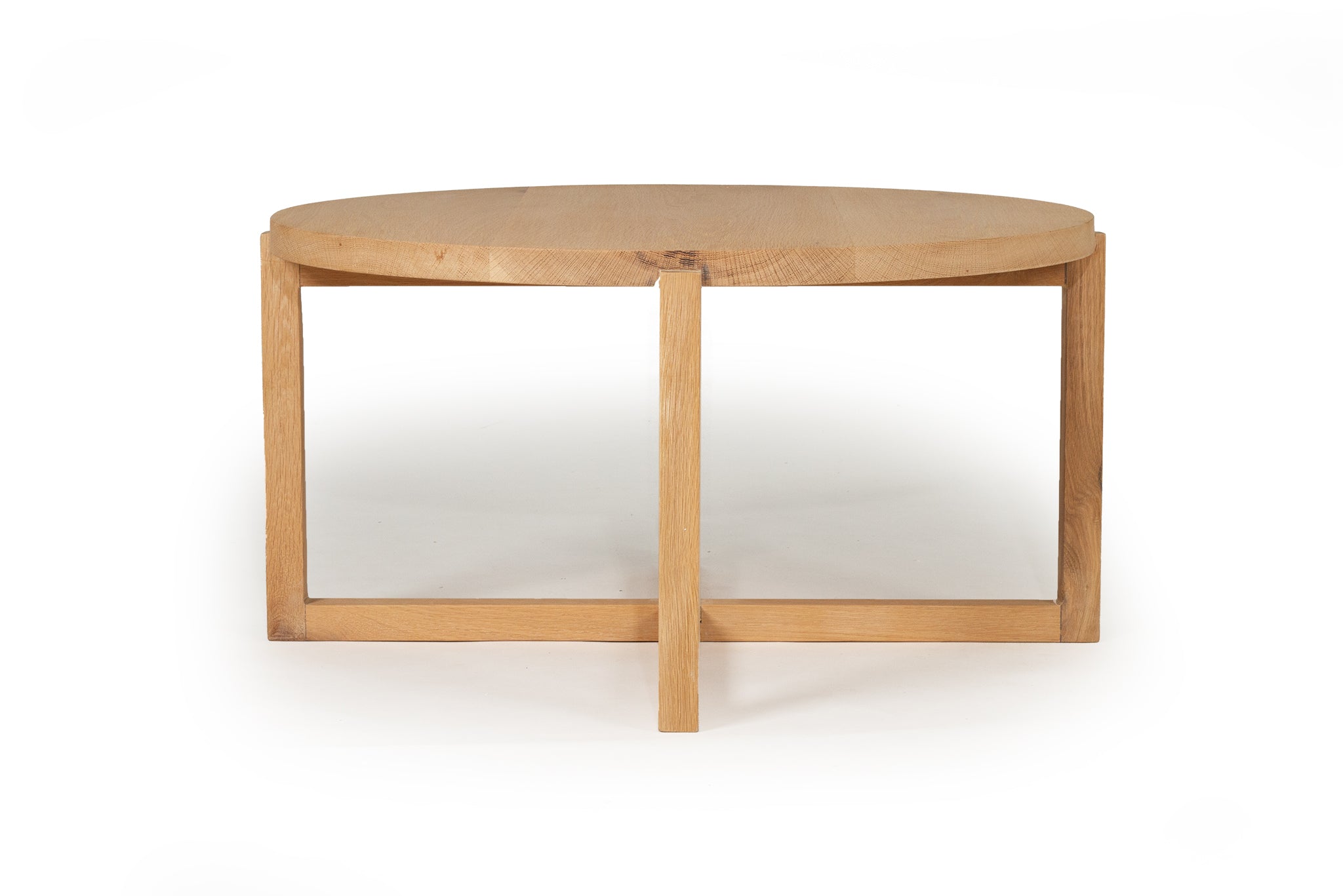 Dover American Oak Round Coffee Table – 80cm