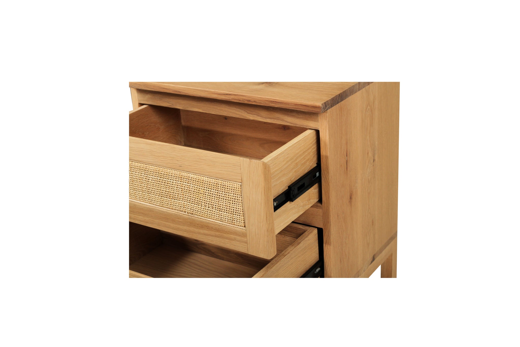 Dover American Oak Bedside Table – 55cm