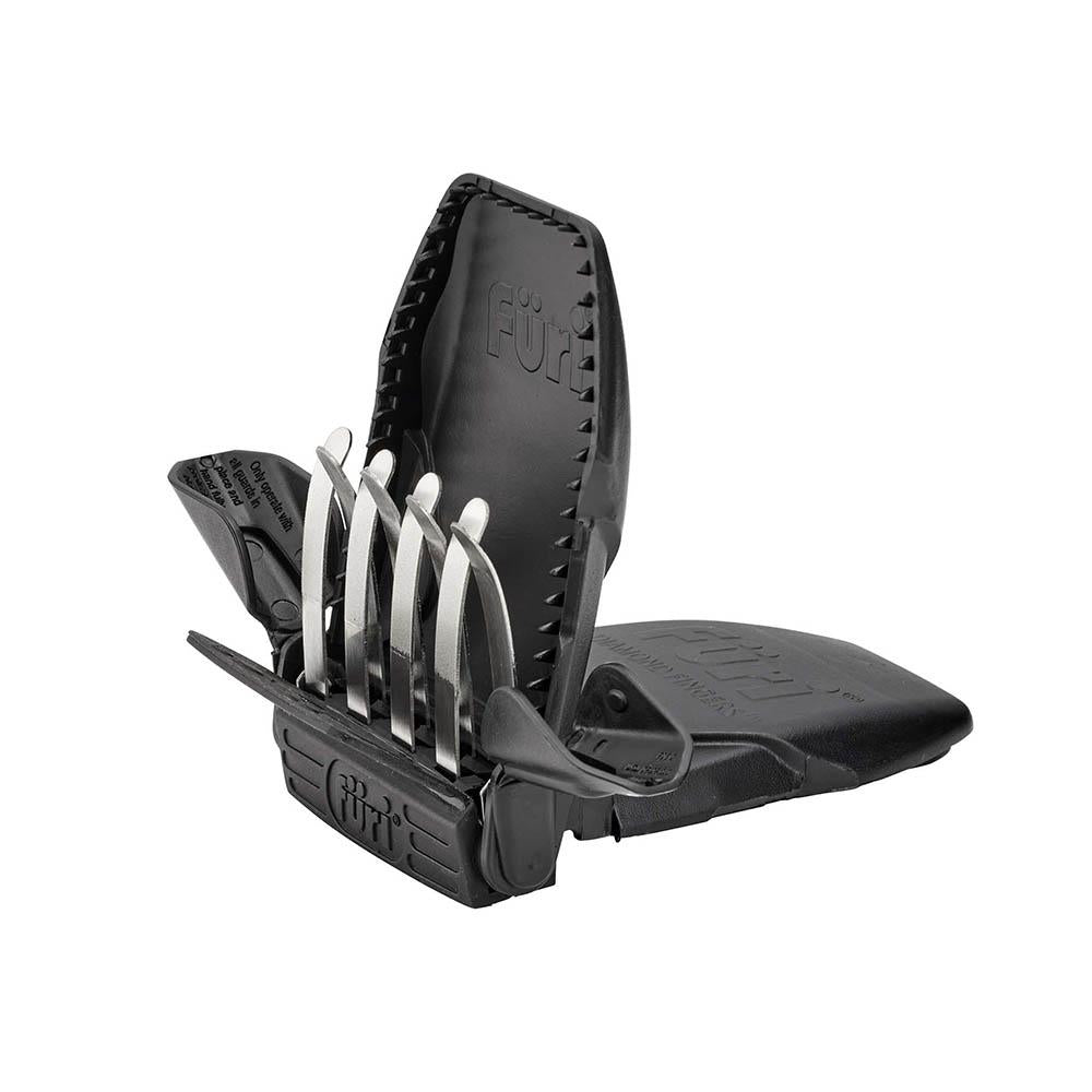 Furi Pro 5 Piece Knife Wall Rack Set - Includes Compact Diamond Fingers Sharpener