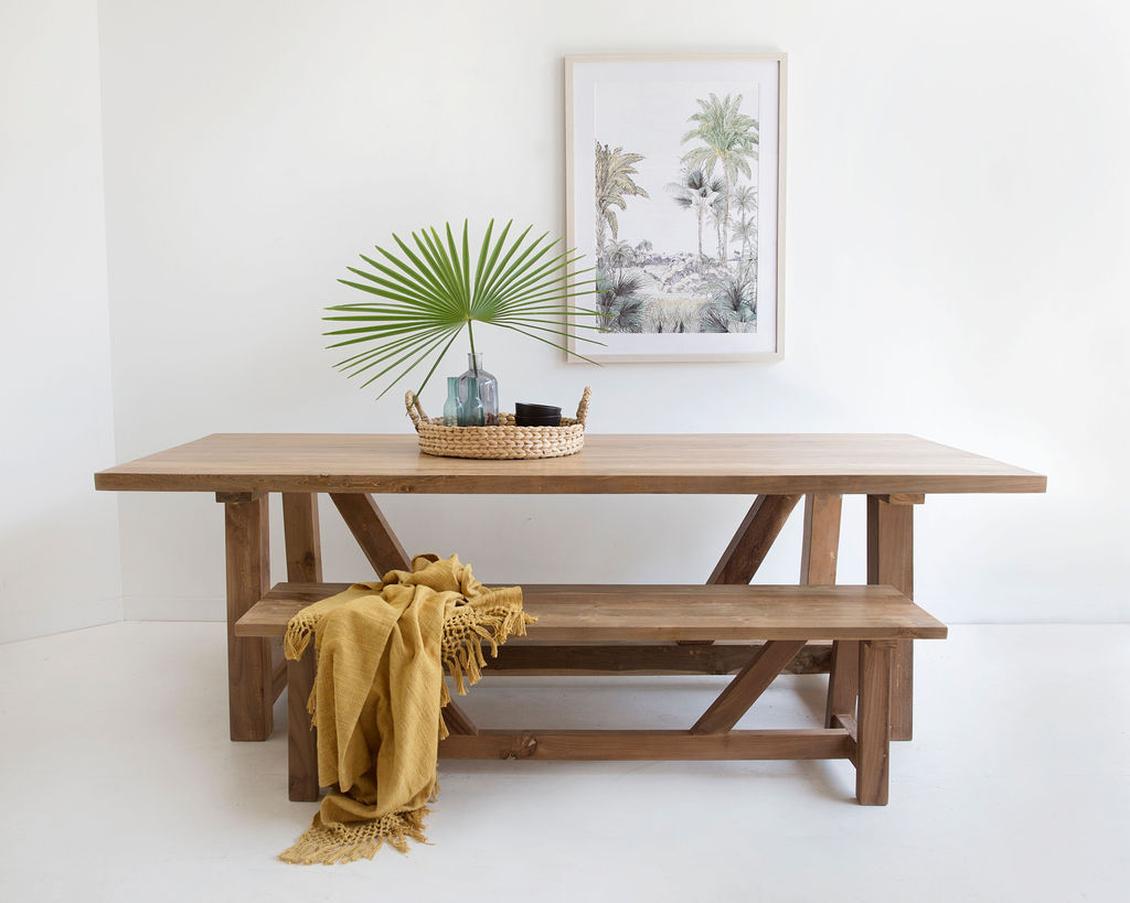 Farmhouse Reclaimed Teak Dining Table – 3.0m