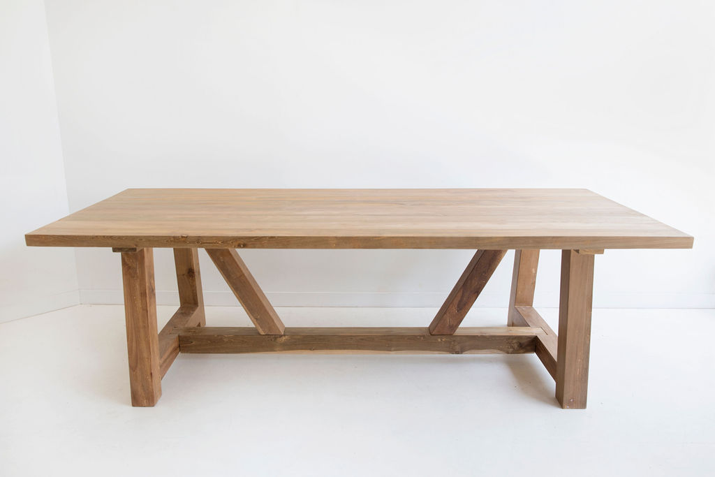 Farmhouse Reclaimed Teak Dining Table – 3.0m