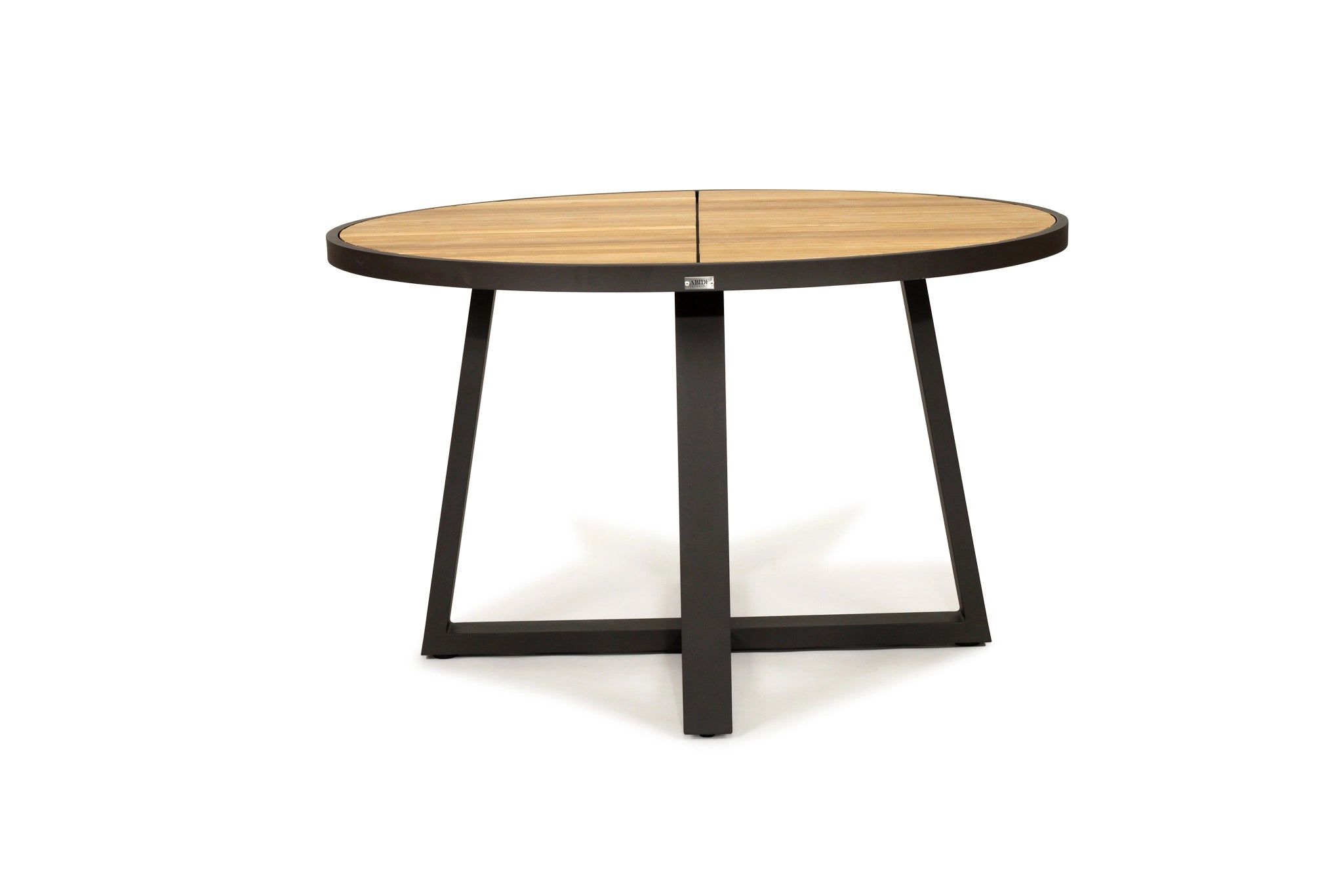 Fraser Outdoor Round Dining Table – 1.25m – Asteroid Black (charcoal) Powder Coated Legs