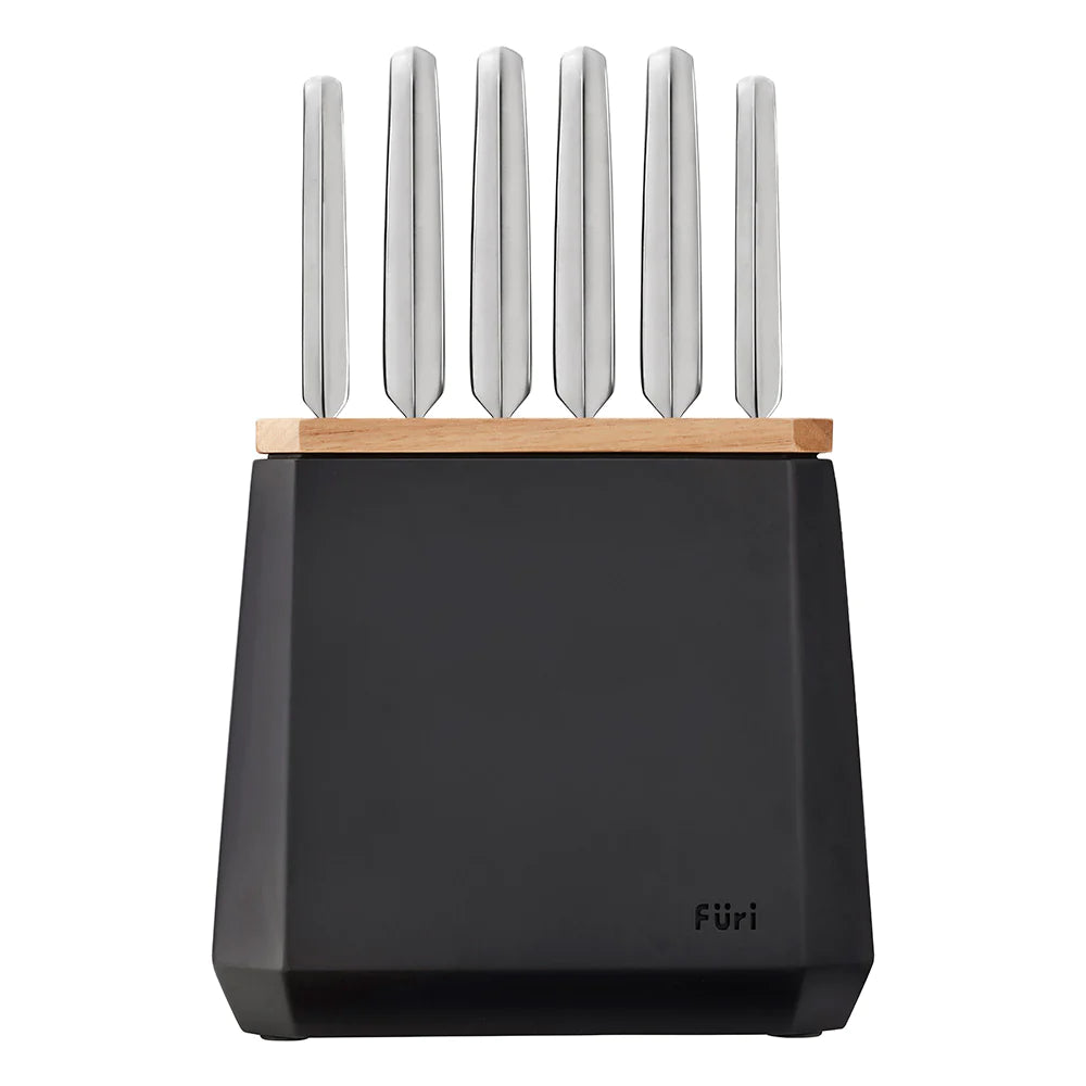 Furi Stone Knife Block Set Midnight 7 Piece