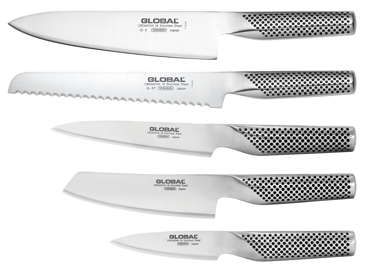 Global Hikaeme In Drawer Knives 6 Piece Set