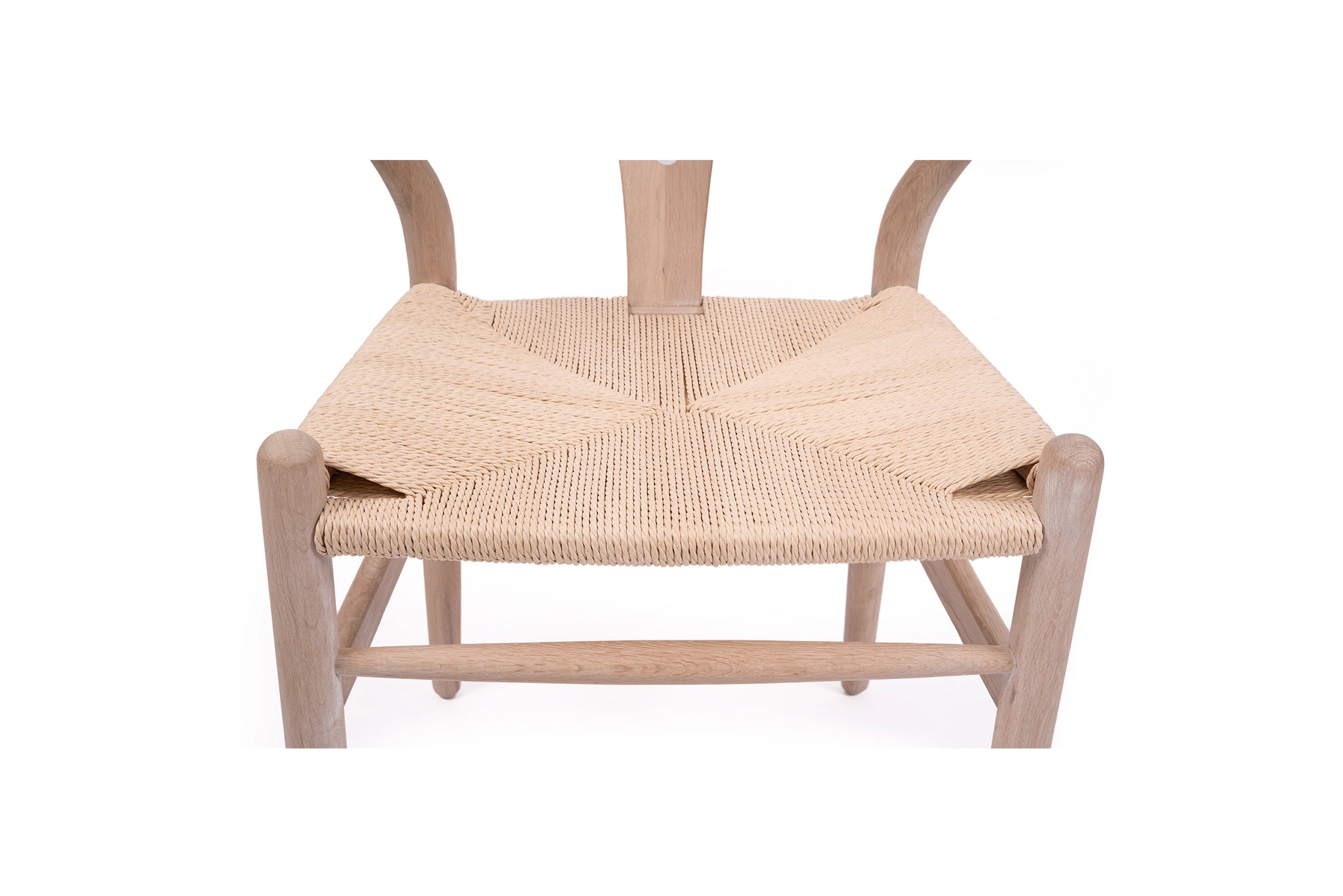 Hans Wegner Wishbone Replica Dining Chair – White Coastal Oak