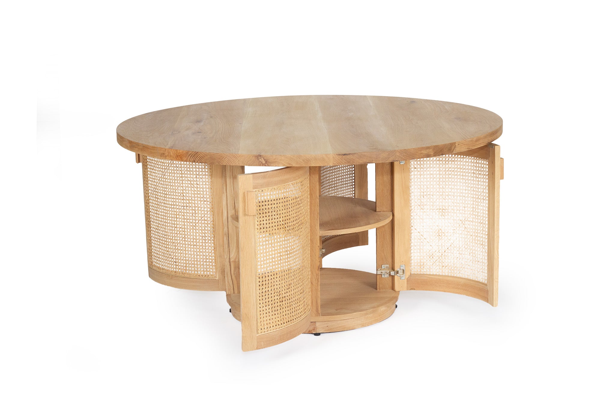 Griffith American Oak 4 Door Round Dining Table