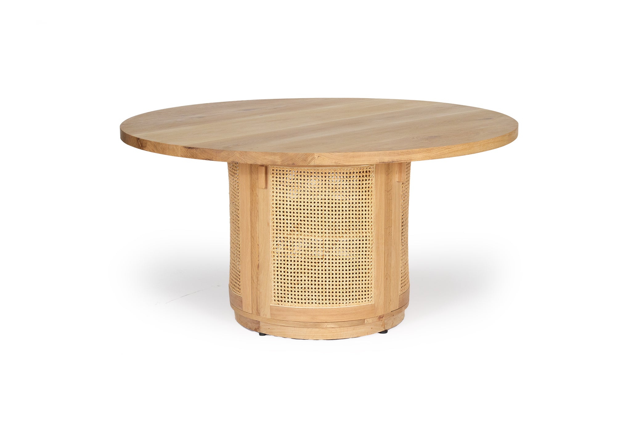 Griffith American Oak 4 Door Round Dining Table