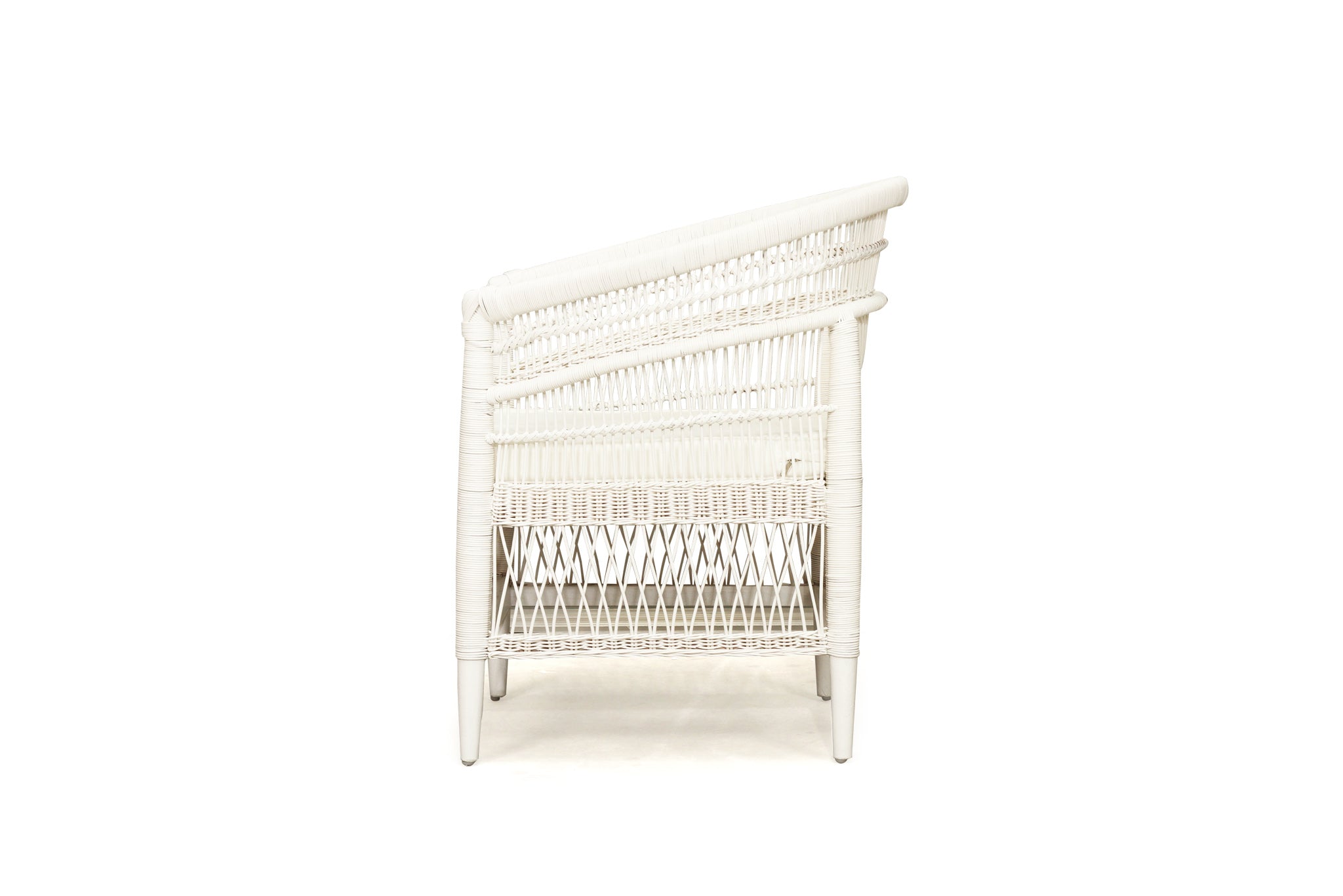 Malawi Rattan Armchair – White