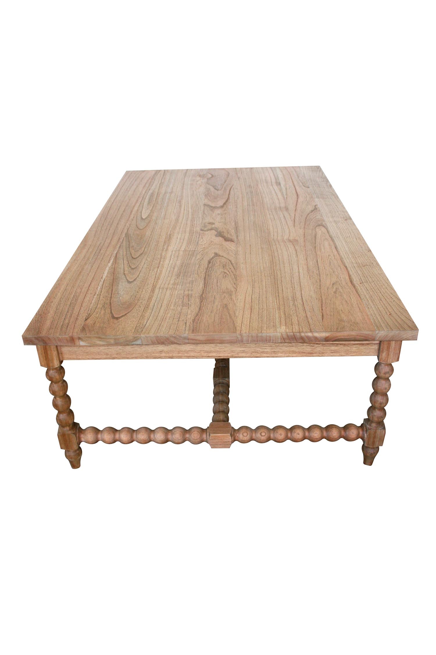 Morningside White Cedar Bobbin Coffee Table – Plain Top