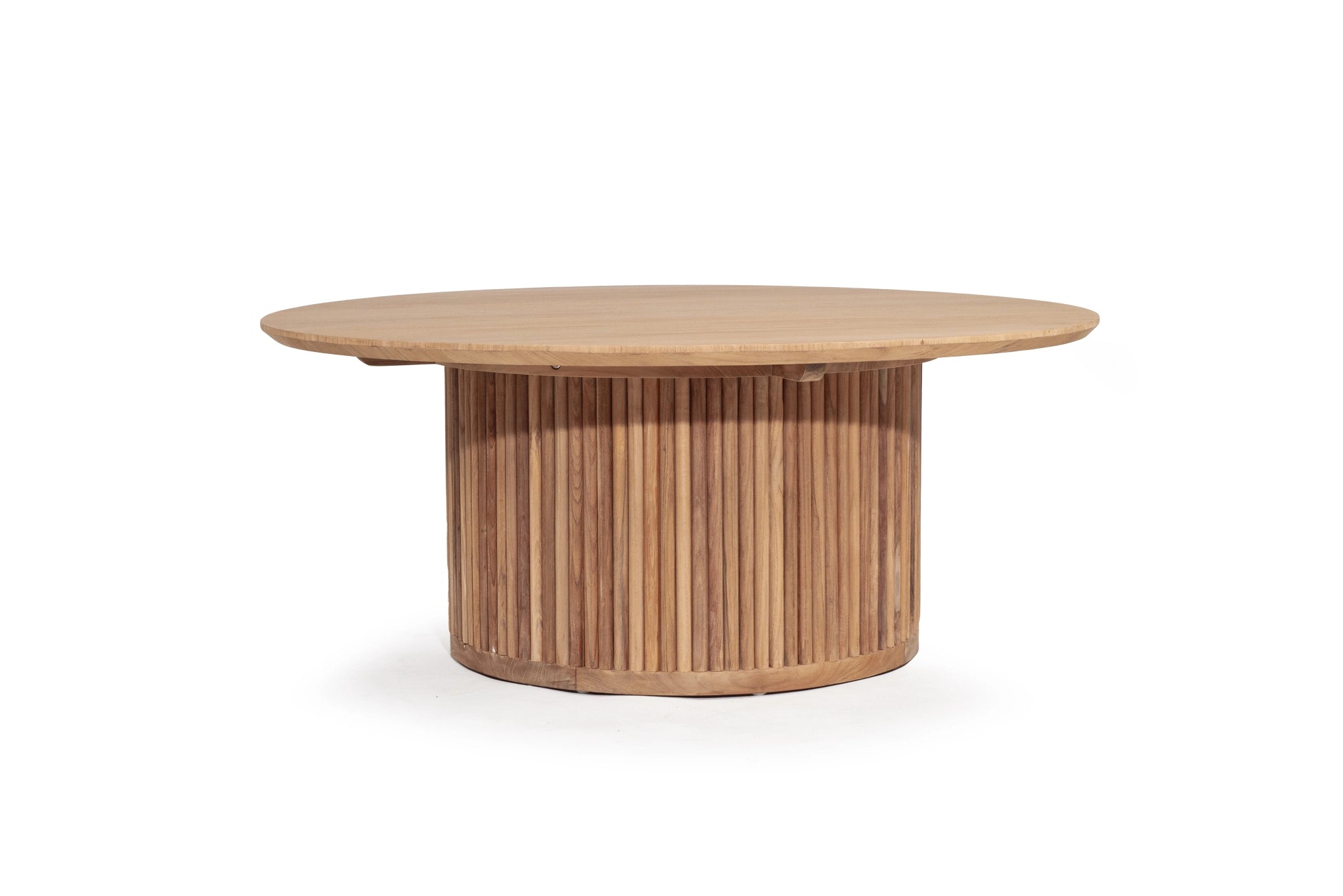 Oldbury Teak Round Coffee Table – Natural – 105cm