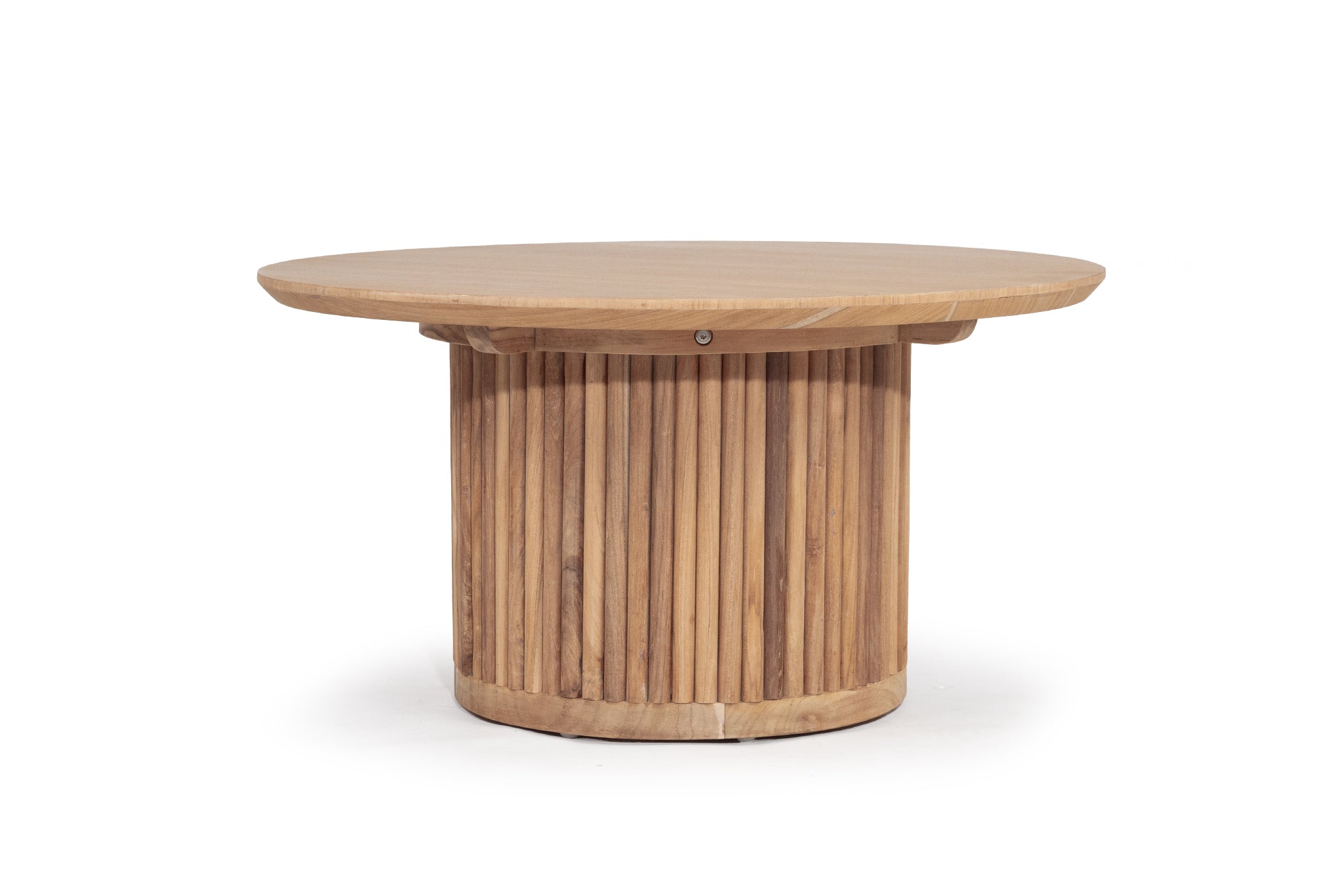 Oldbury Teak Round Coffee Table – Natural – 70cm