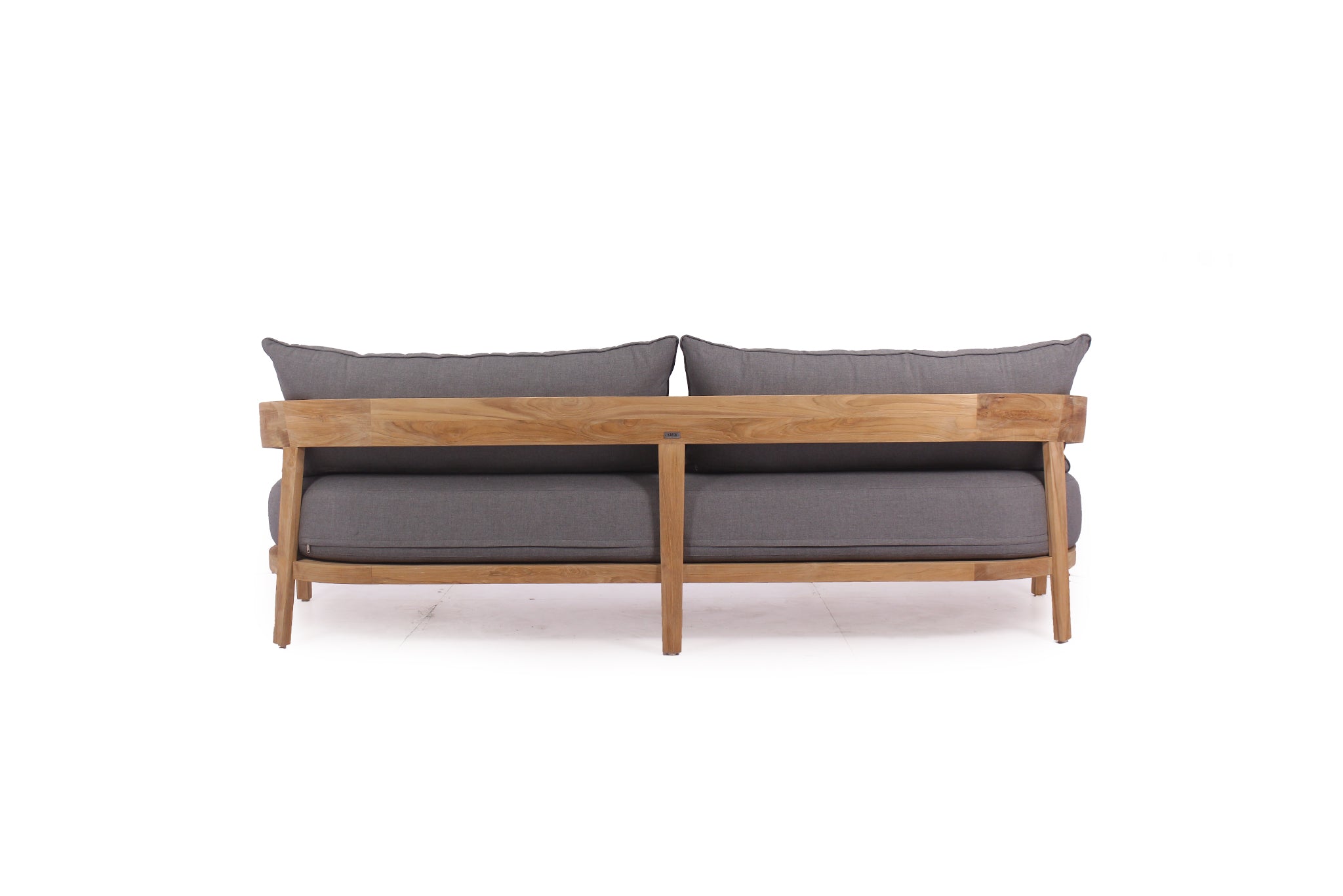 Queenscliff Teak Outdoor Sofa – 3 Seater – Cast Slate