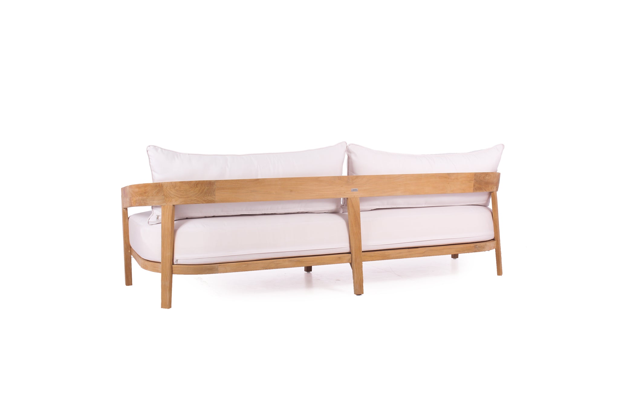 Queenscliff Teak Outdoor Sofa – 3 Seater – White