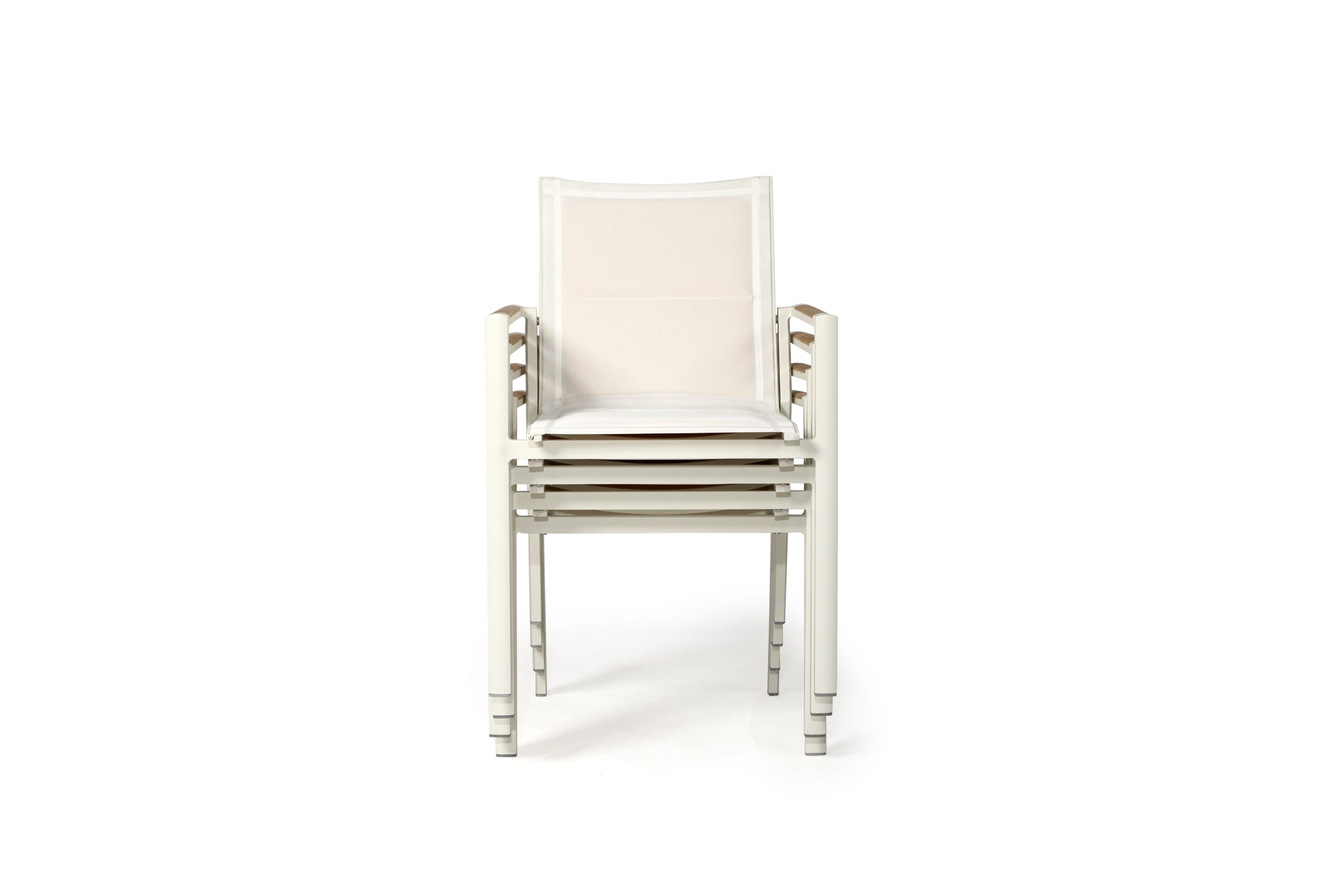 Randy Stackable Outdoor Dining Chair - White - Set of 4
