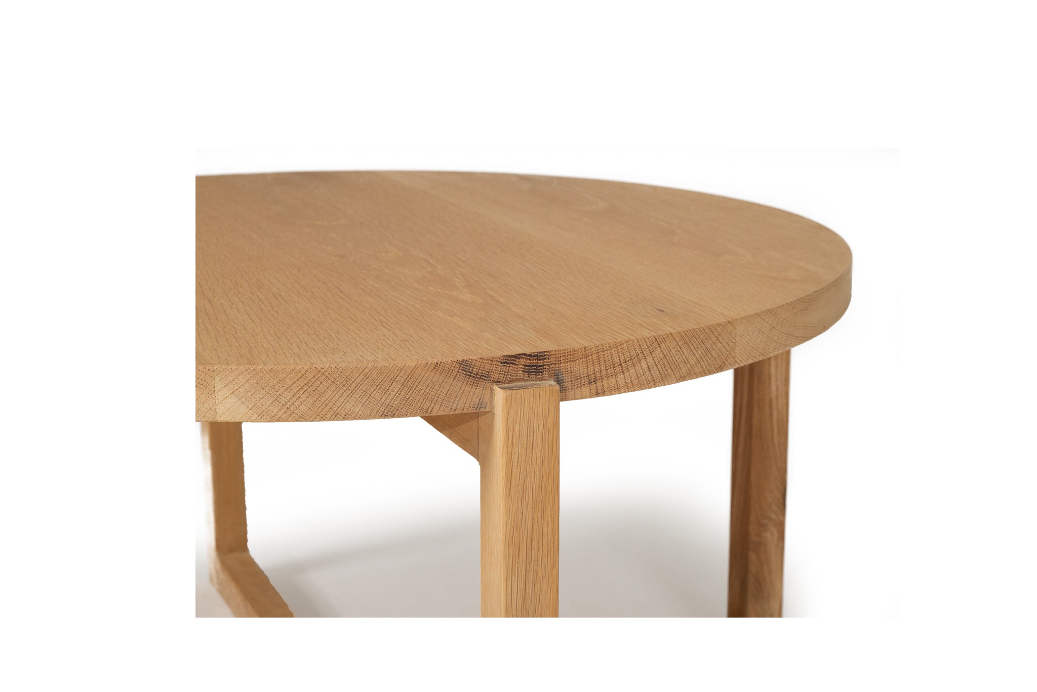 Dover American Oak Round Coffee Table – 60cm