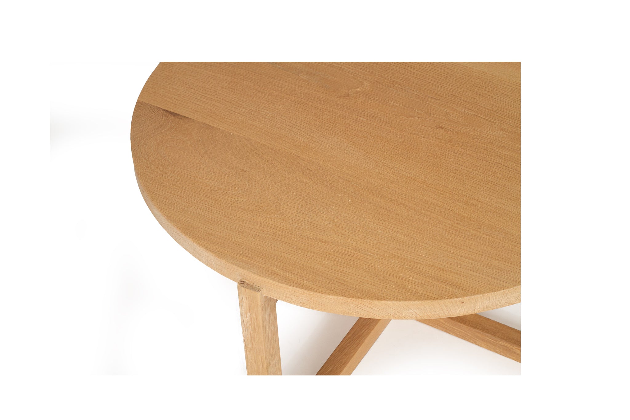 Dover American Oak Round Coffee Table – 60cm