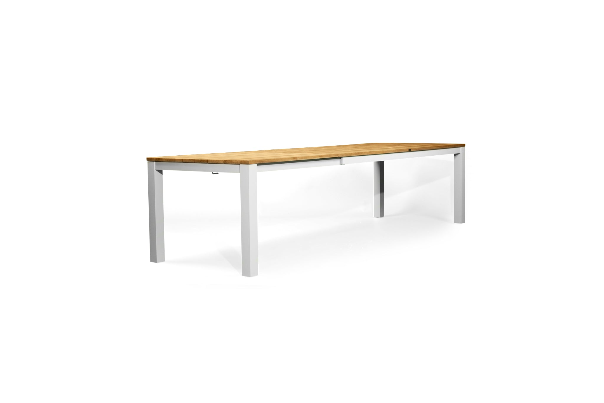 Rose Bay Outdoor Extension Table 3.1m – White Powder Coated Legs