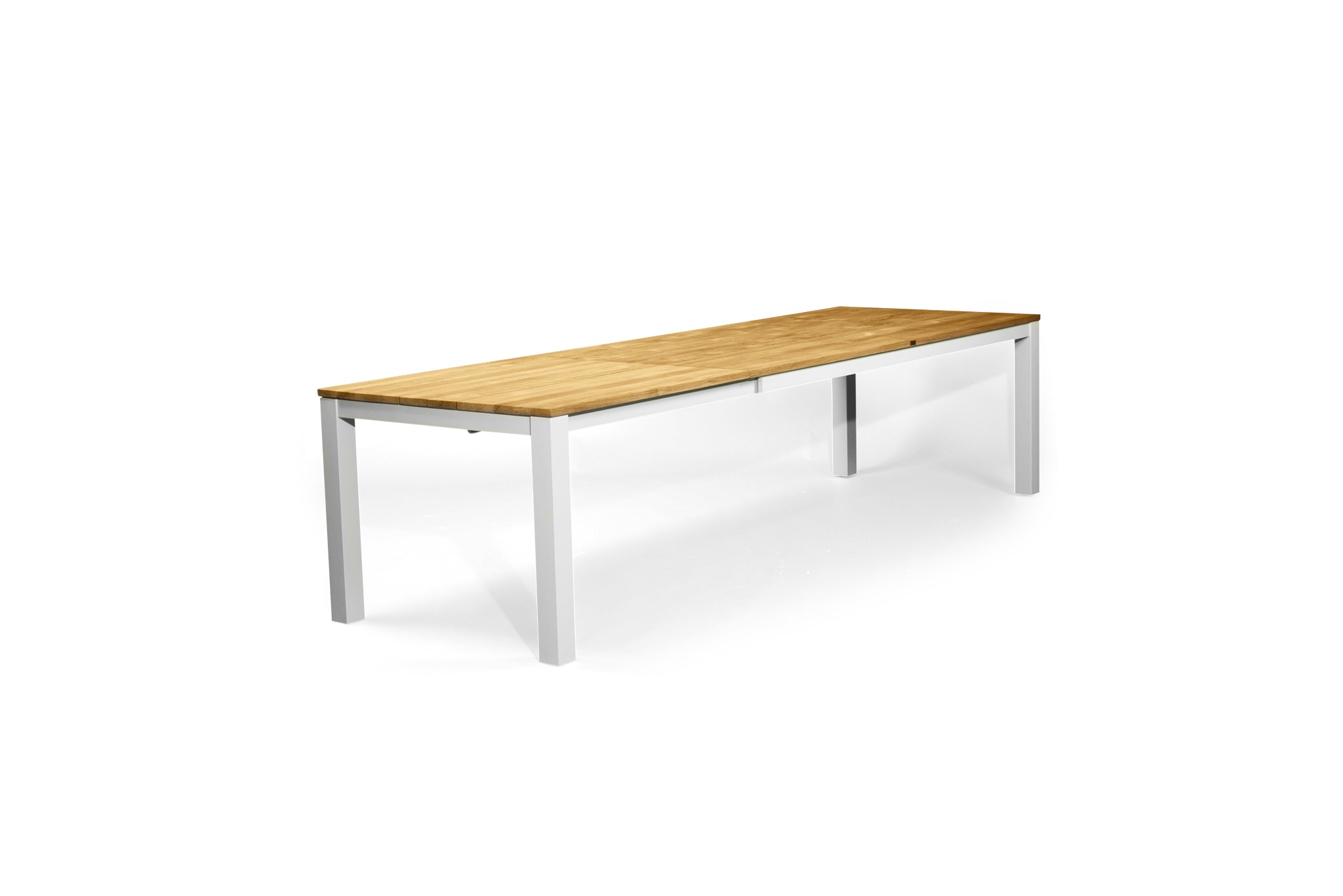 Rose Bay Outdoor Extension Table 3.1m – White Powder Coated Legs