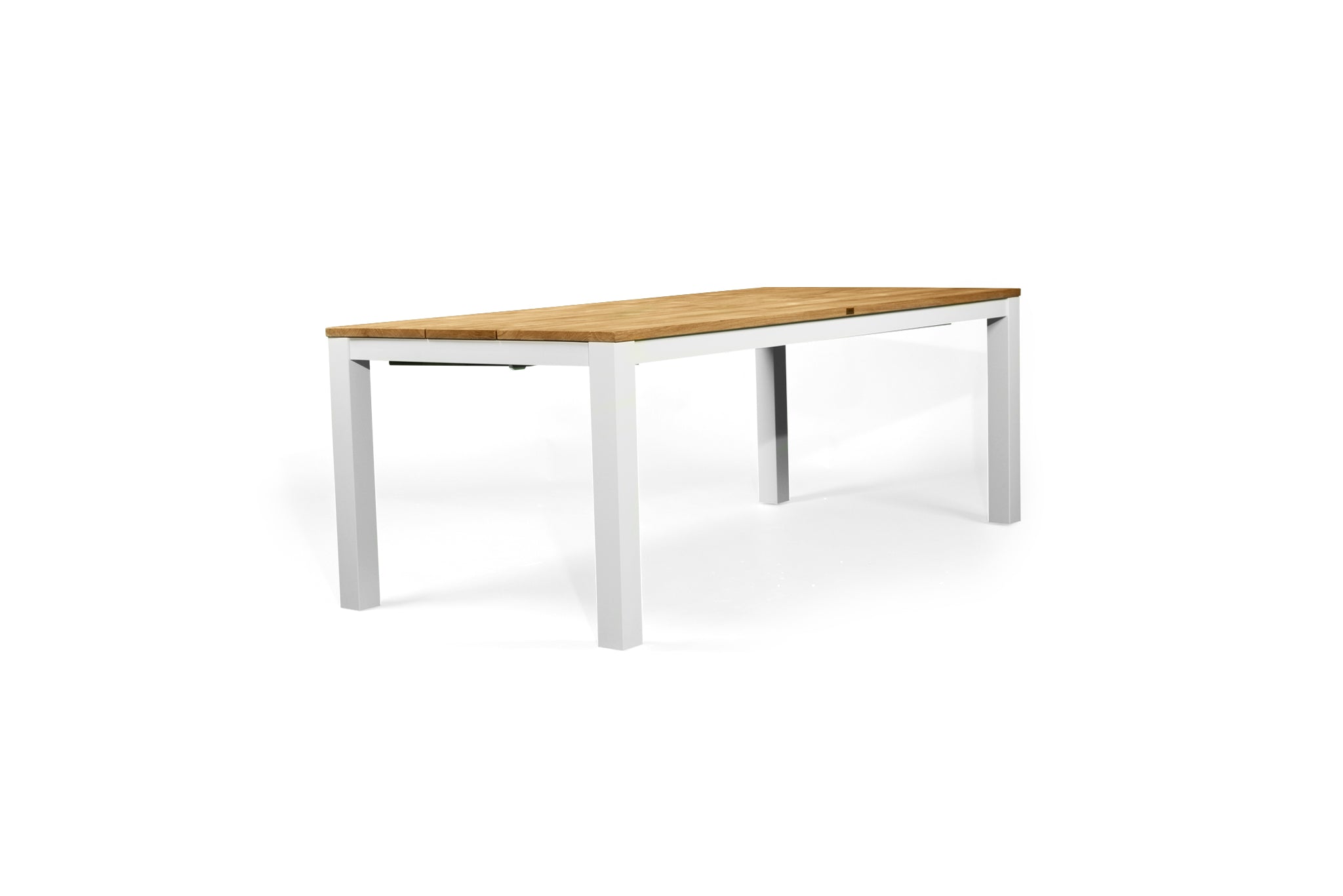 Rose Bay Outdoor Extension Table 3.1m – White Powder Coated Legs