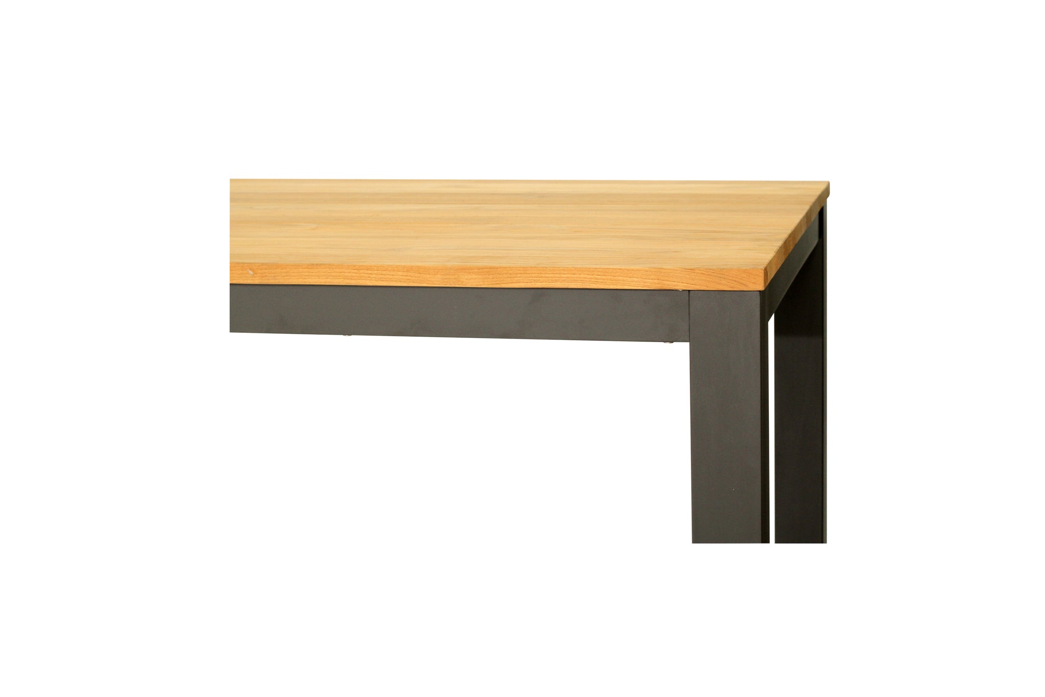 Rose Bay Outdoor Extension Table 3.1m – Asteroid Black (Charcoal) Powder Coated Legs