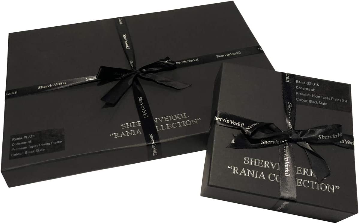 Shervin Verkil Rania Tapas Platter and Plates 5pc Gift Boxed Set