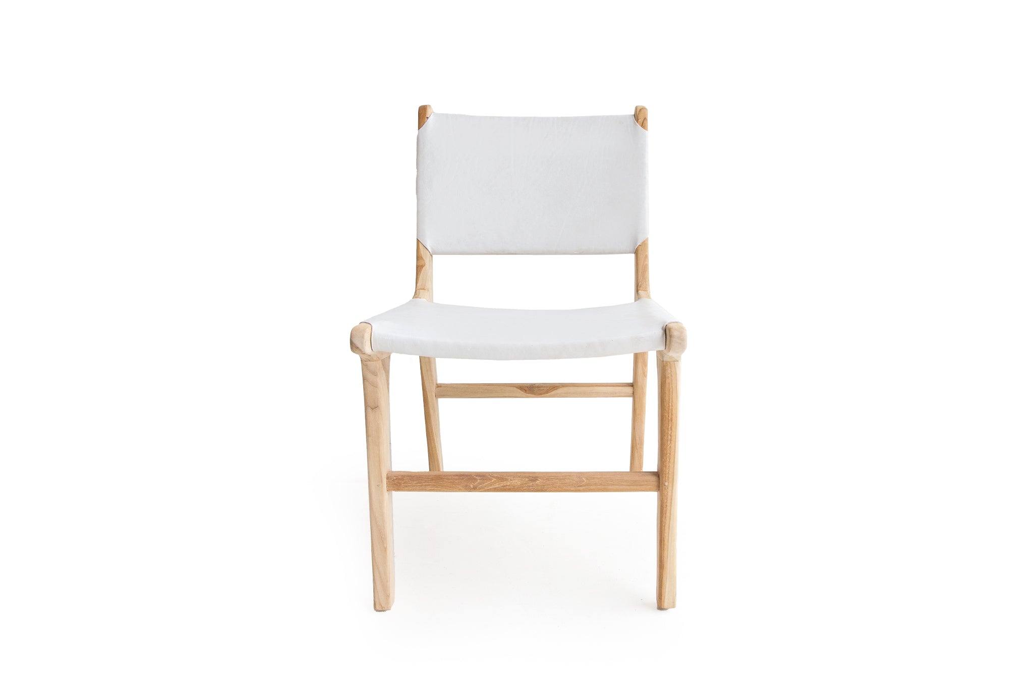South Bank Leather Side Chair – White