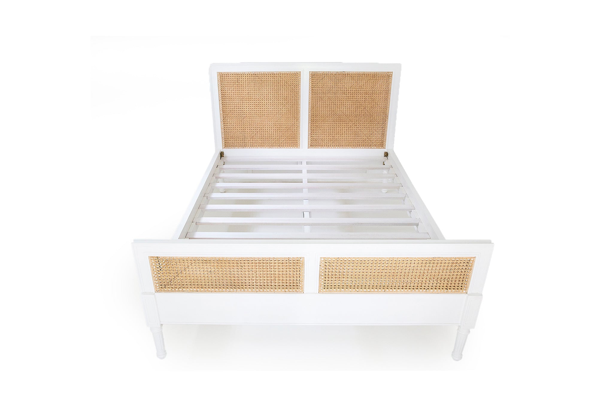 Vaucluse Cane Bed – King Size – White