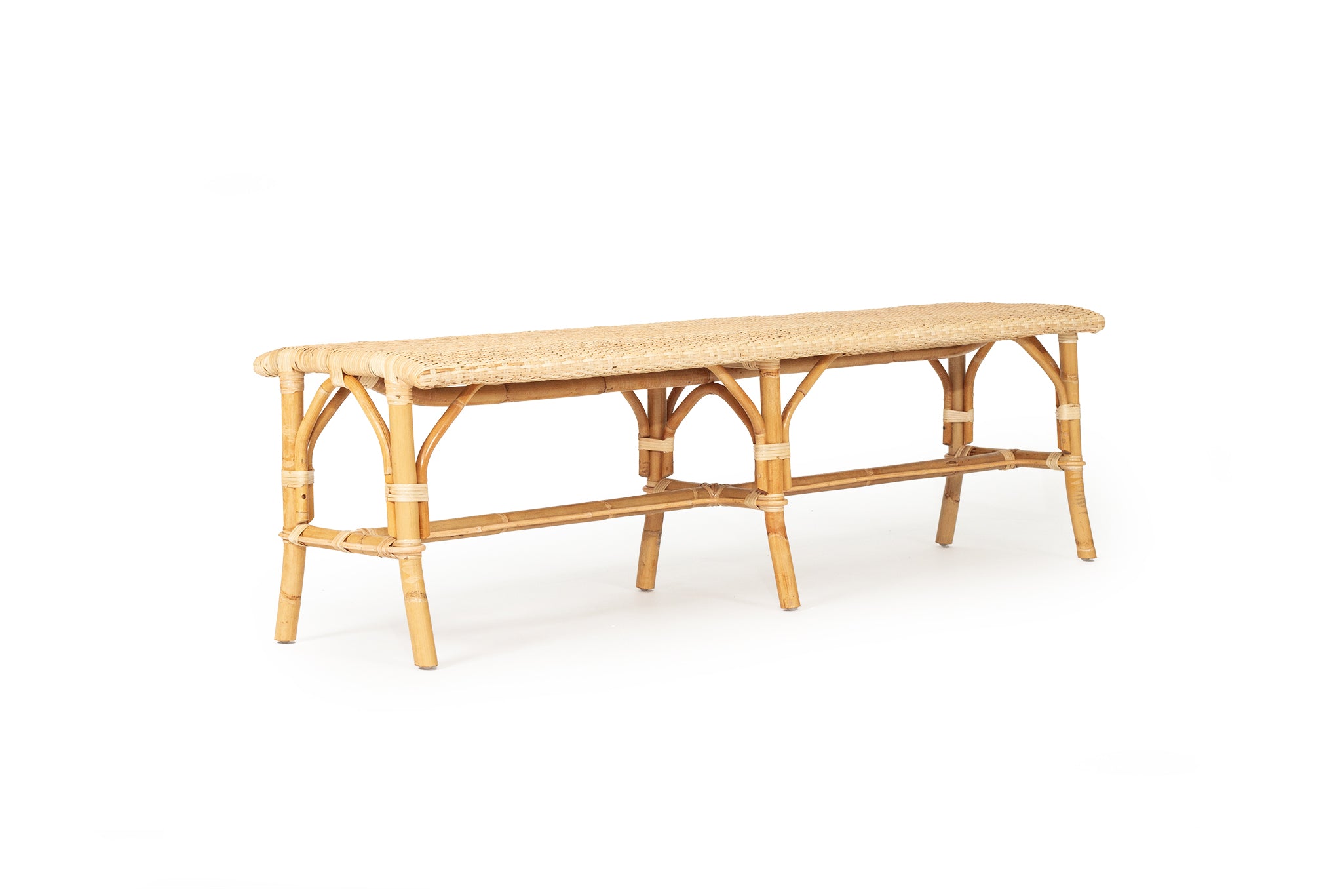 Williamstown Rattan Backless Bench – Natural