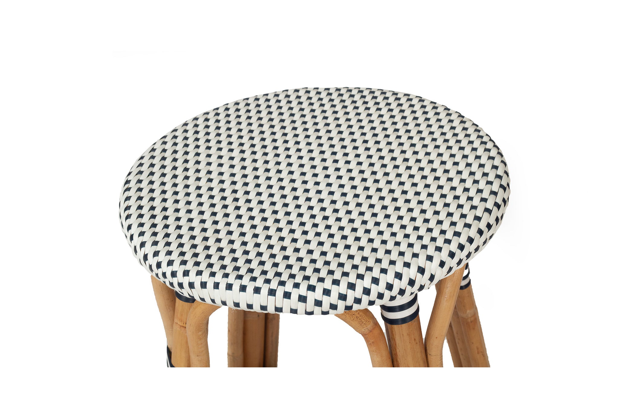 Williamstown Rattan Backless Counter Stool – Navy