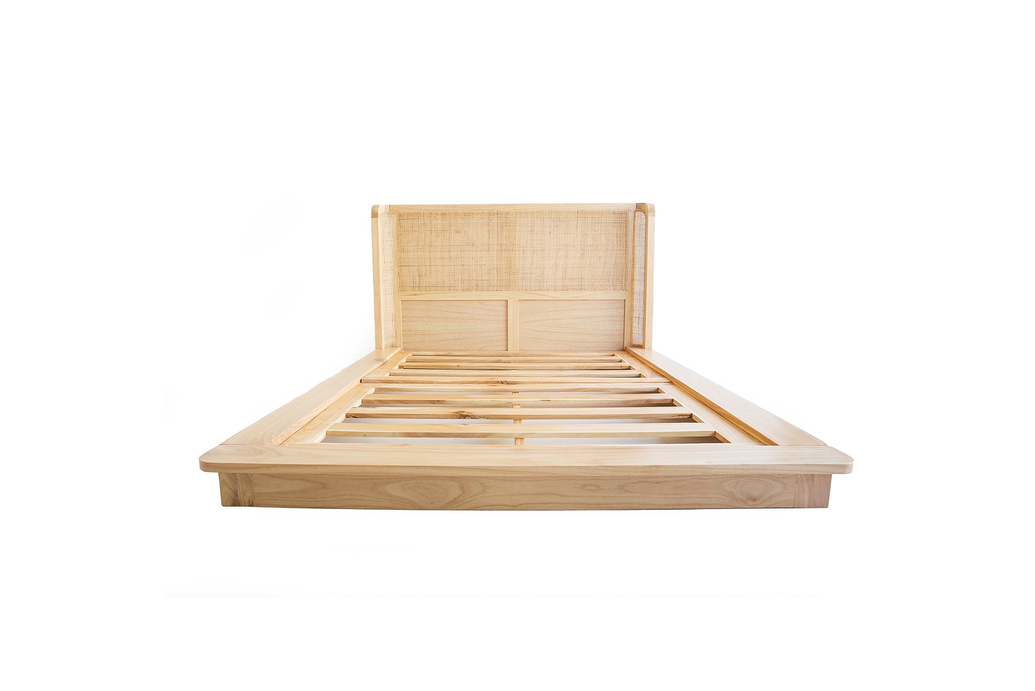 Yasawa White Cedar & Rattan Bed – Super King Size