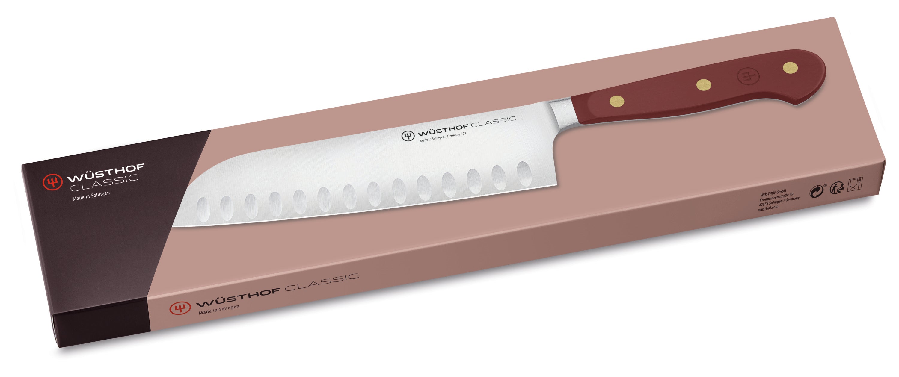 Wusthof Classic Colour Tasty Sumac Santoku Knife 17cm 1061731717W